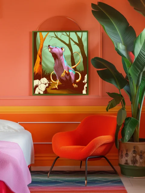 Rodent Art Fantasy Canvas Artwork from Ward TCG