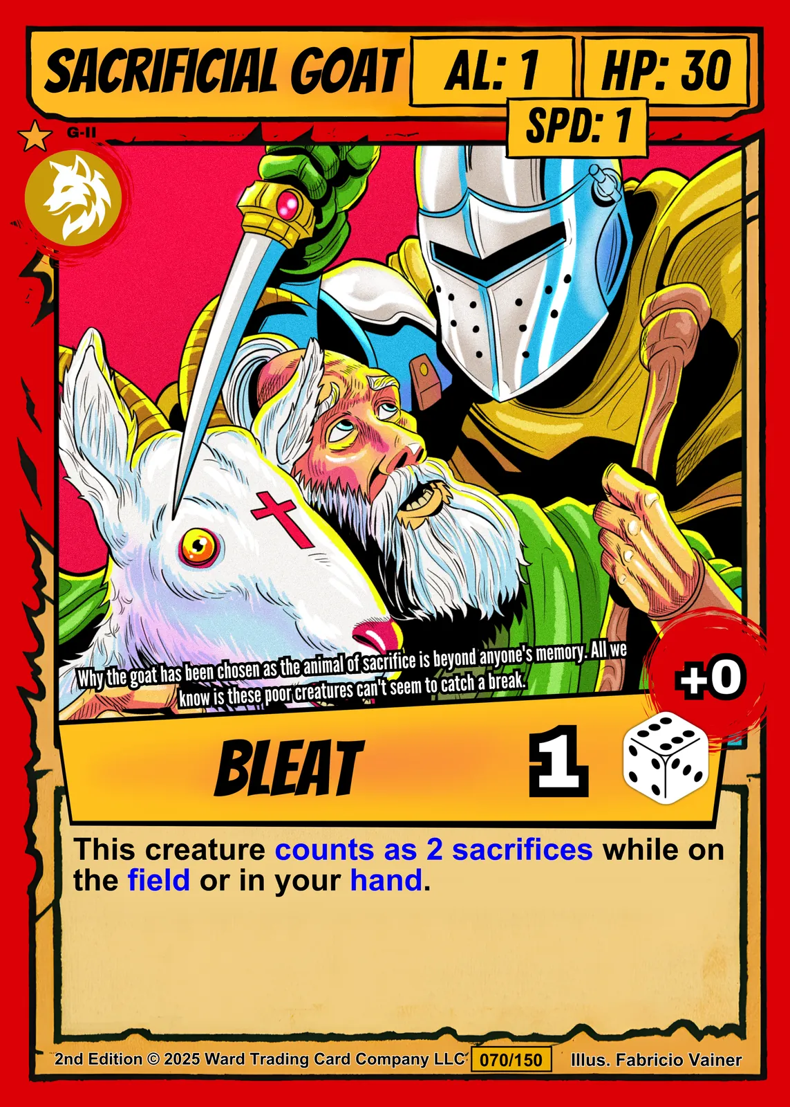 Sacrificial Goat Fantasy Canvas Artwork from Ward TCG - Image 2