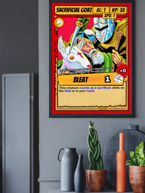 Sacrificial Goat Fantasy Canvas Artwork from Ward TCG