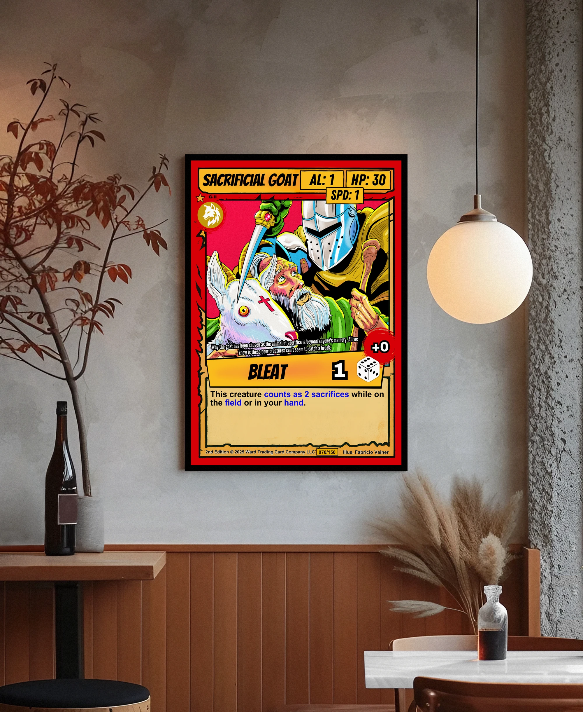 Sacrificial Goat Fantasy Canvas Artwork from Ward TCG - Image 3