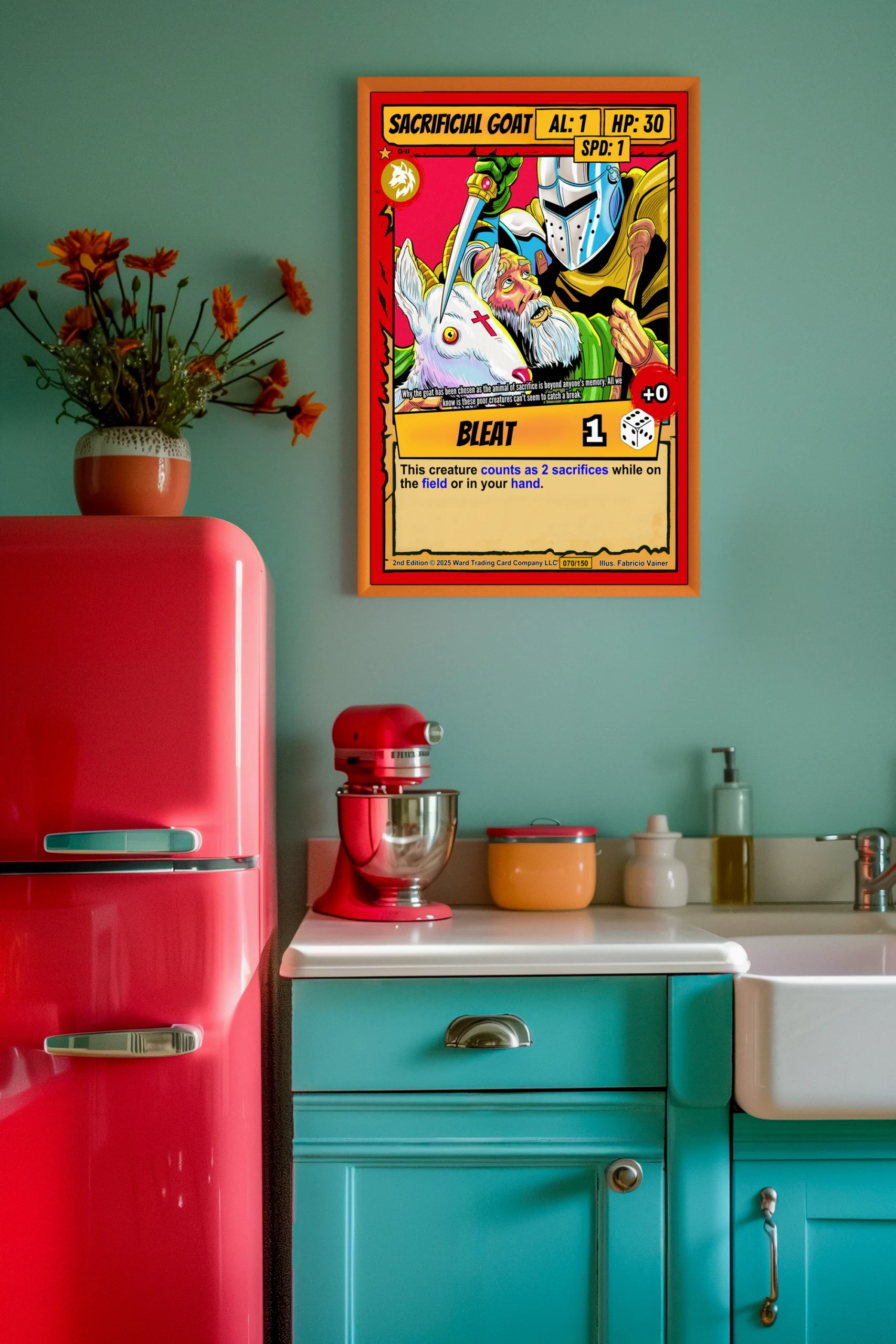 Sacrificial Goat Fantasy Canvas Artwork from Ward TCG - Image 4