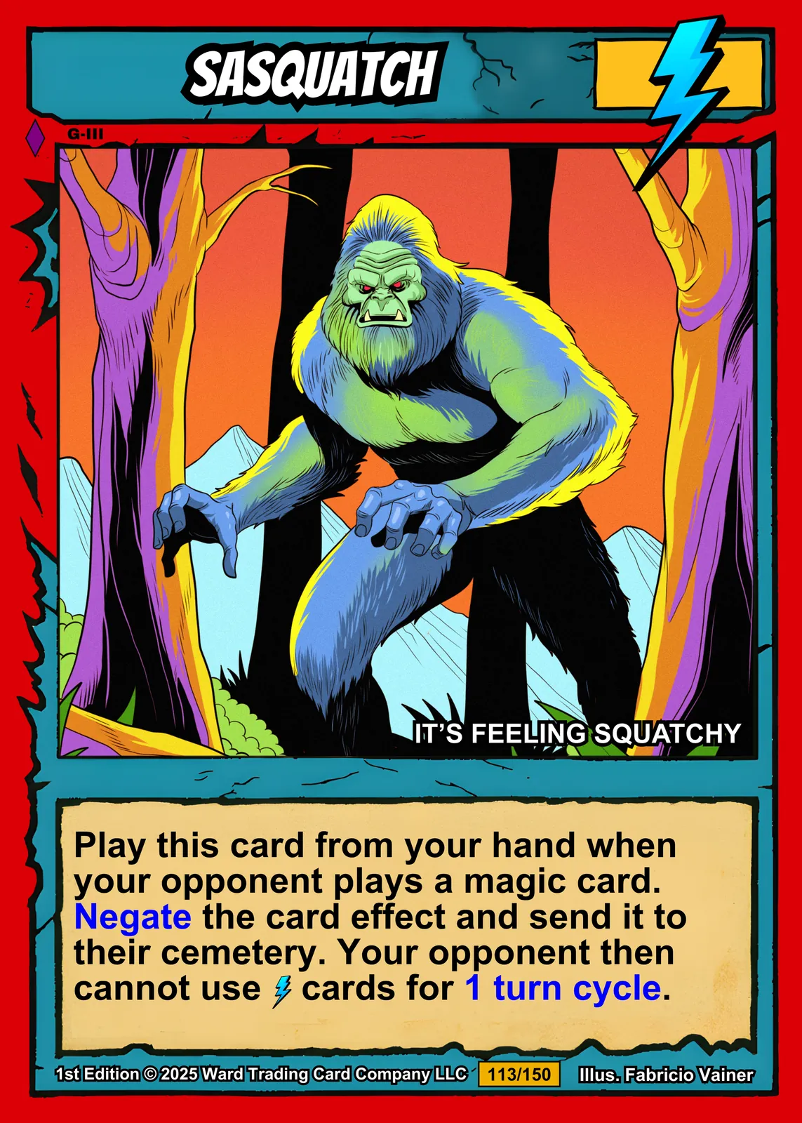 Sasquatch Fantasy Canvas Artwork from Ward TCG - Image 2