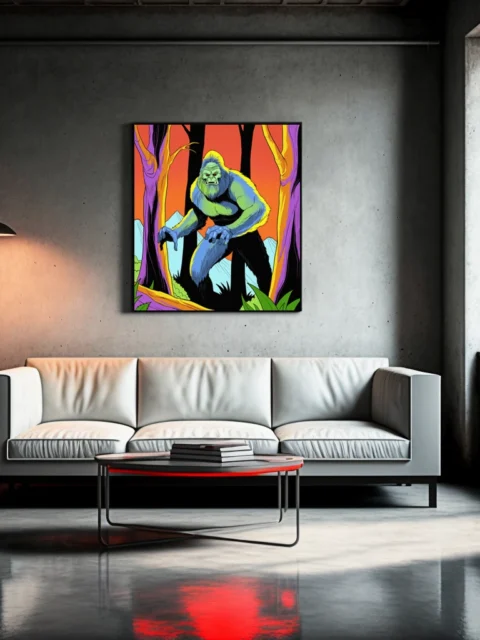 Sasquatch Art Canvas Art Print from Ward TCG