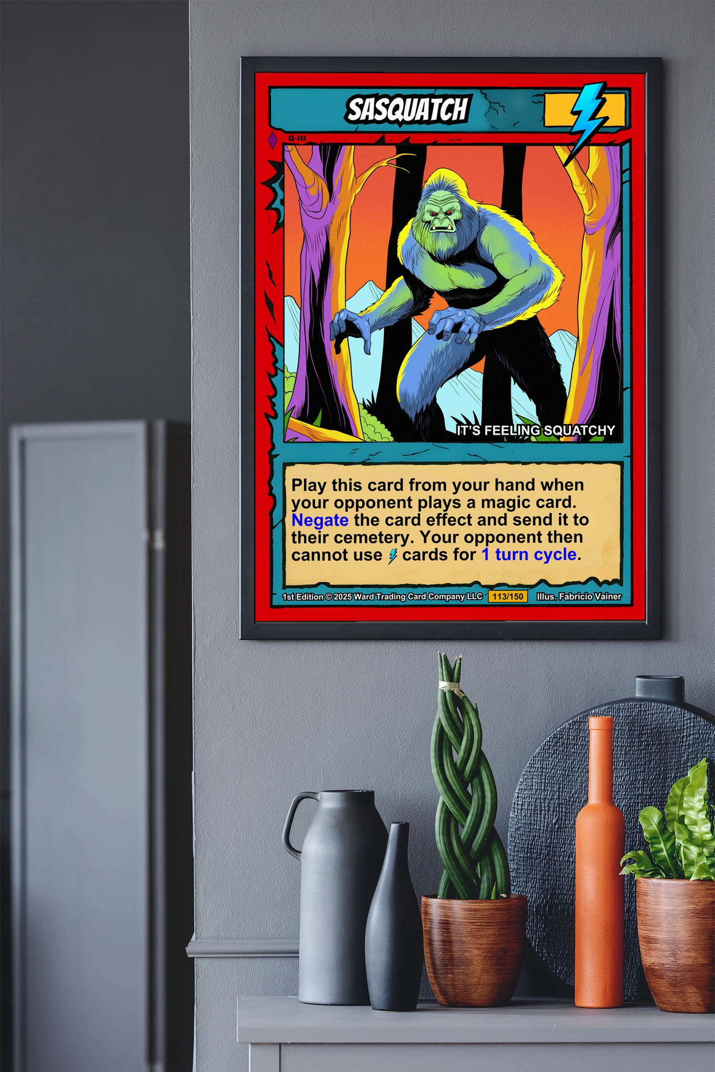 Sasquatch Fantasy Canvas Artwork from Ward TCG