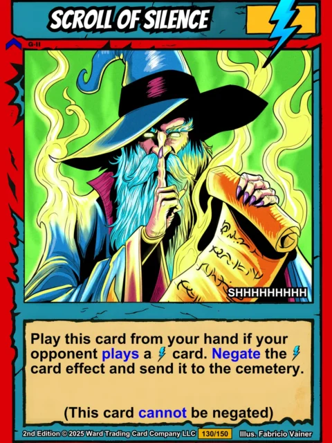 Alternative view of Scroll Of Silence Fine Art Canvas from Ward TCG