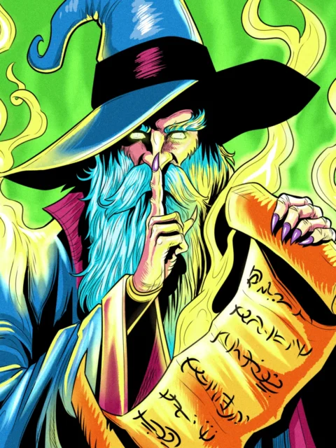 Alternative view of Scroll Of Silence Art Fine Art Canvas from Ward TCG