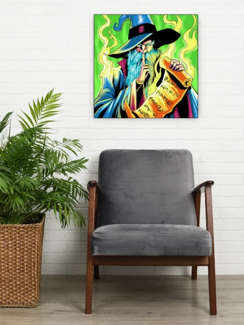 Scroll Of Silence Art Fine Art Canvas from Ward TCG