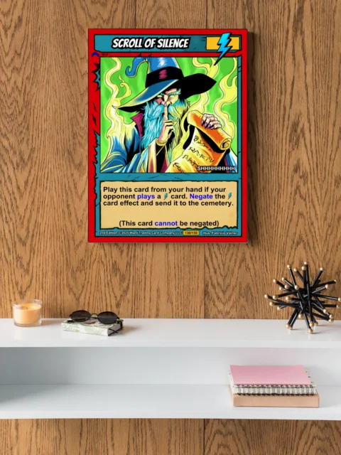 Scroll Of Silence Fine Art Canvas from Ward TCG