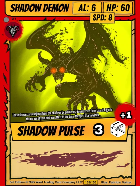 Alternative view of Shadow Demon Canvas Art Print from Ward TCG