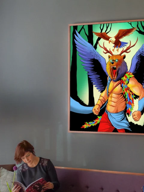 Shape Shifter Art Fantasy Art Print from Ward TCG