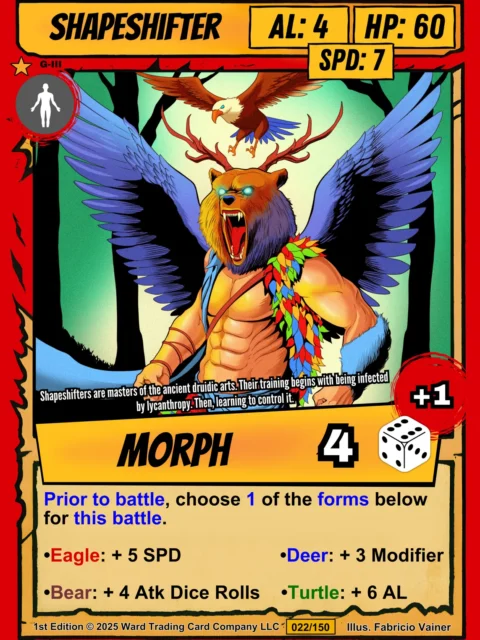 Alternative view of Shapeshifter Fine Art Canvas from Ward TCG