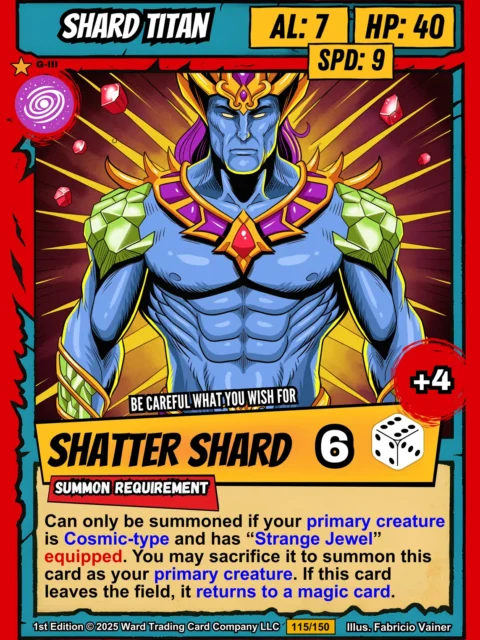 Alternative view of Shard Titan Fantasy Wall Art from Ward TCG