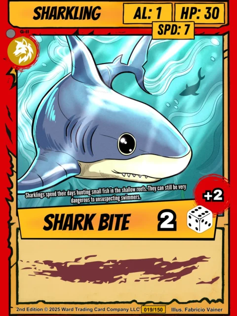 Alternative view of Sharkling Fantasy Wall Art from Ward TCG