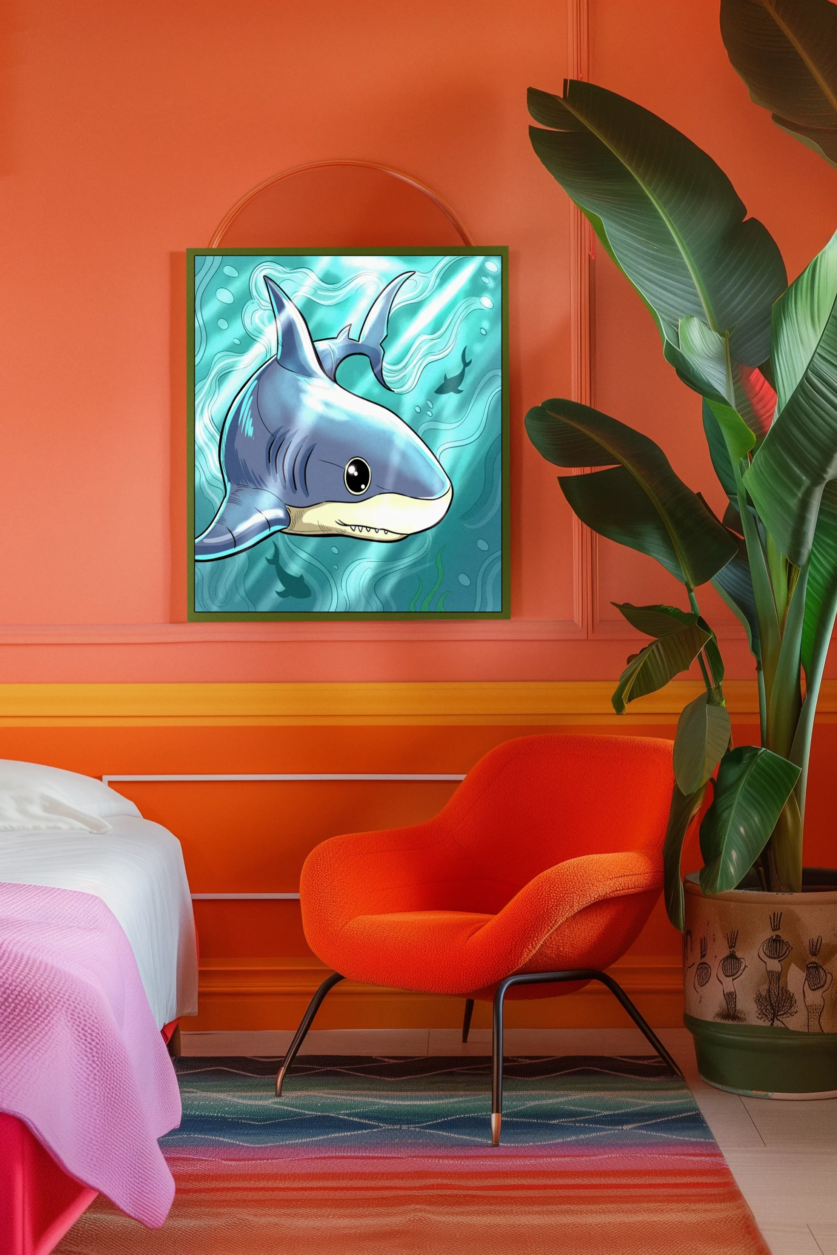 Sharkling Art Canvas Art Print from Ward TCG - Image 5