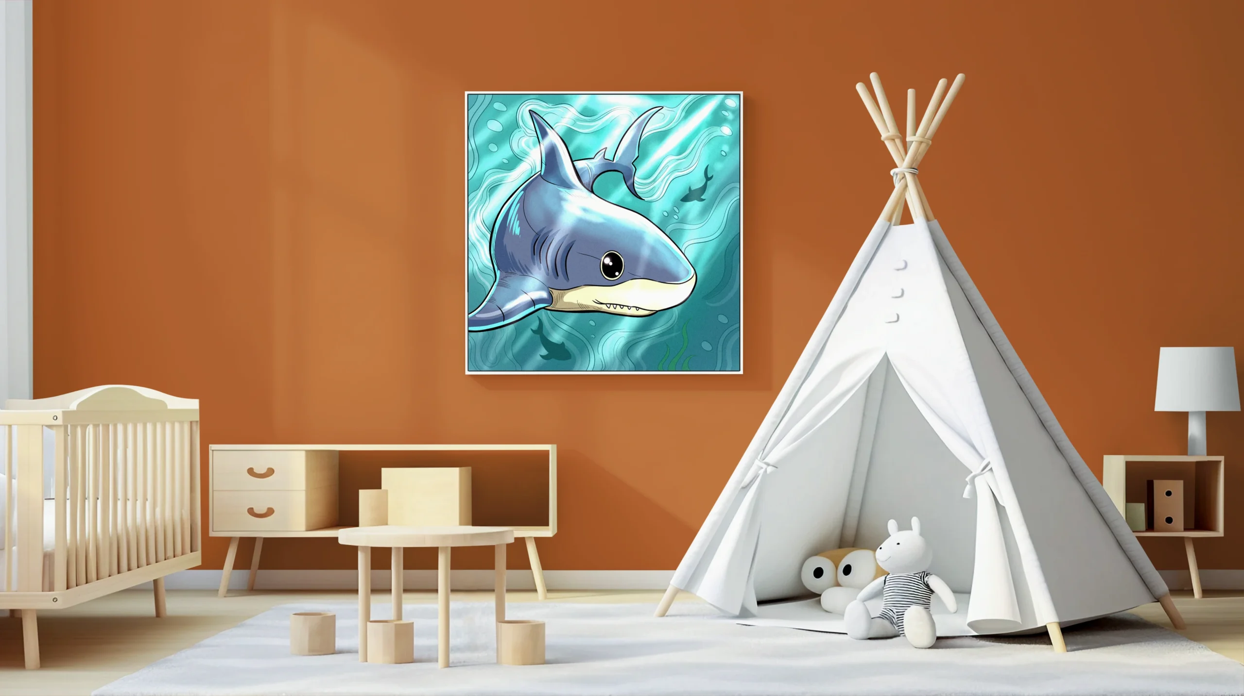 Sharkling Art Canvas Art Print from Ward TCG - Image 4