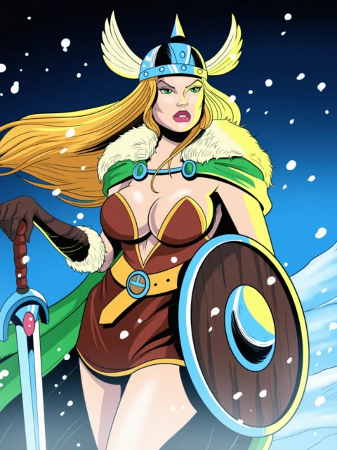 Alternative view of Shield Maiden Art Gallery Archival Print from Ward TCG