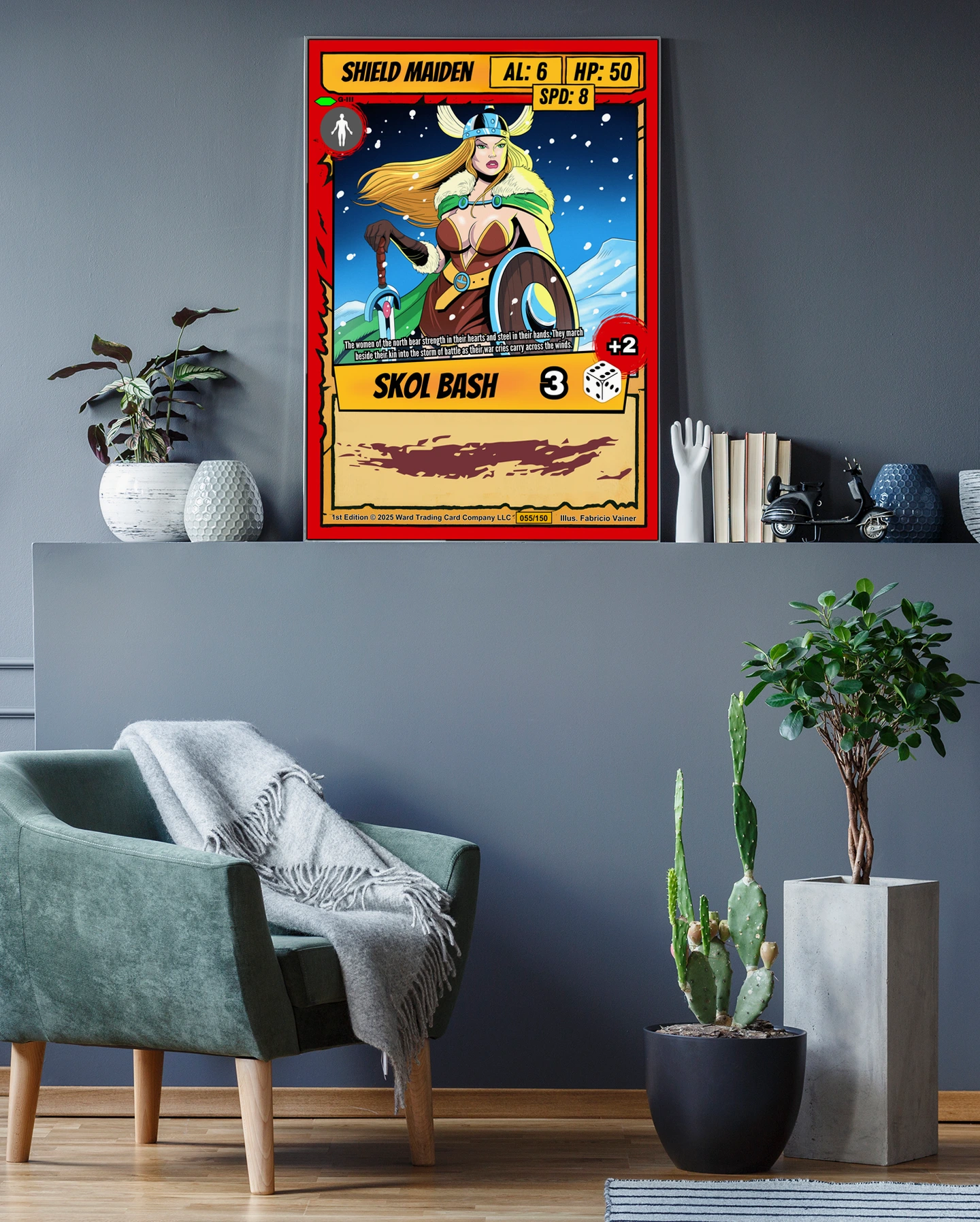 Shield Maiden Canvas Art Print from Ward TCG - Image 5