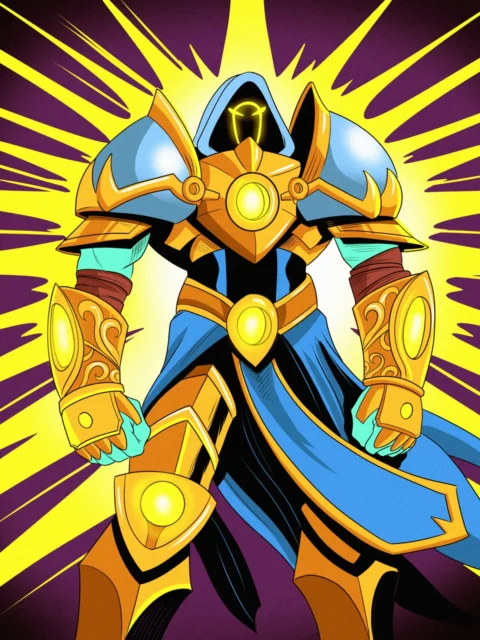 Alternative view of Shield Of Light Art Canvas Print from Ward TCG