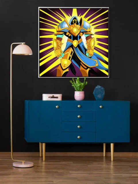 Shield Of Light Art Canvas Print from Ward TCG
