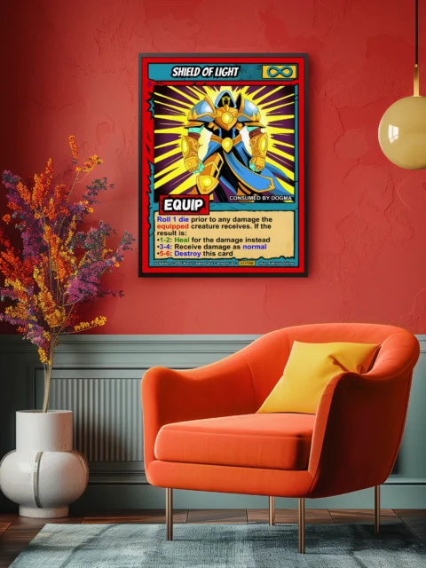 Shield Of Light Fantasy Art Print from Ward TCG