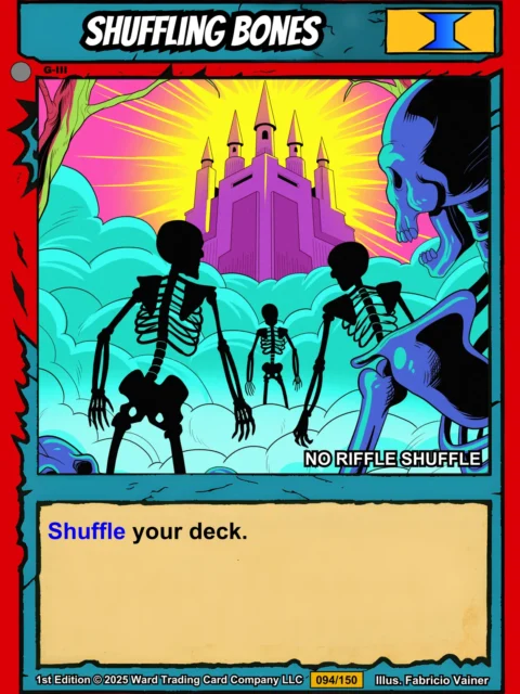 Alternative view of Shuffling Bones Canvas Wall Art from Ward TCG
