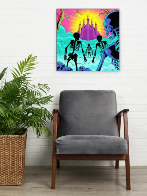 Shuffling Bones Art Gallery Canvas Print from Ward TCG