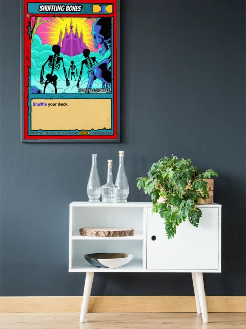 Shuffling Bones Canvas Wall Art from Ward TCG