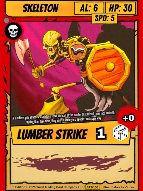 Alternative view of Skeleton Fantasy Art Print from Ward TCG