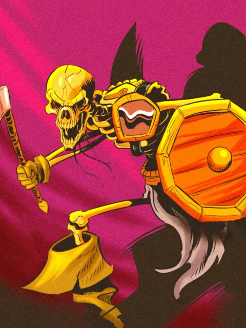 Alternative view of Skeleton Art Canvas Wall Art from Ward TCG