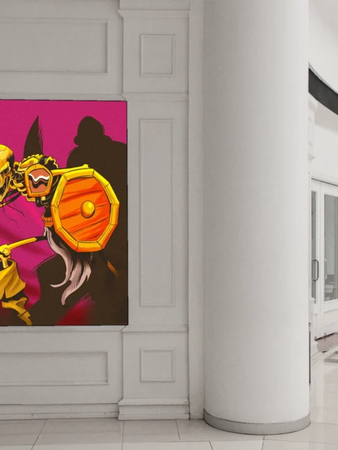 Skeleton Art Canvas Wall Art from Ward TCG