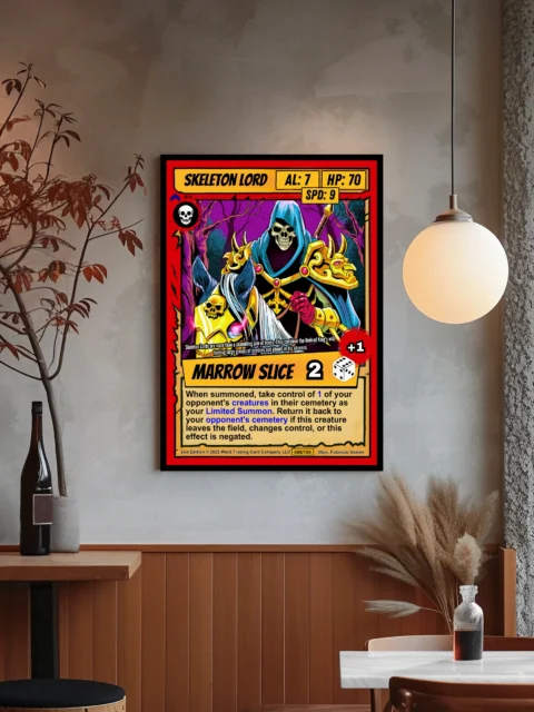 Skeleton Lord Canvas Art Print from Ward TCG