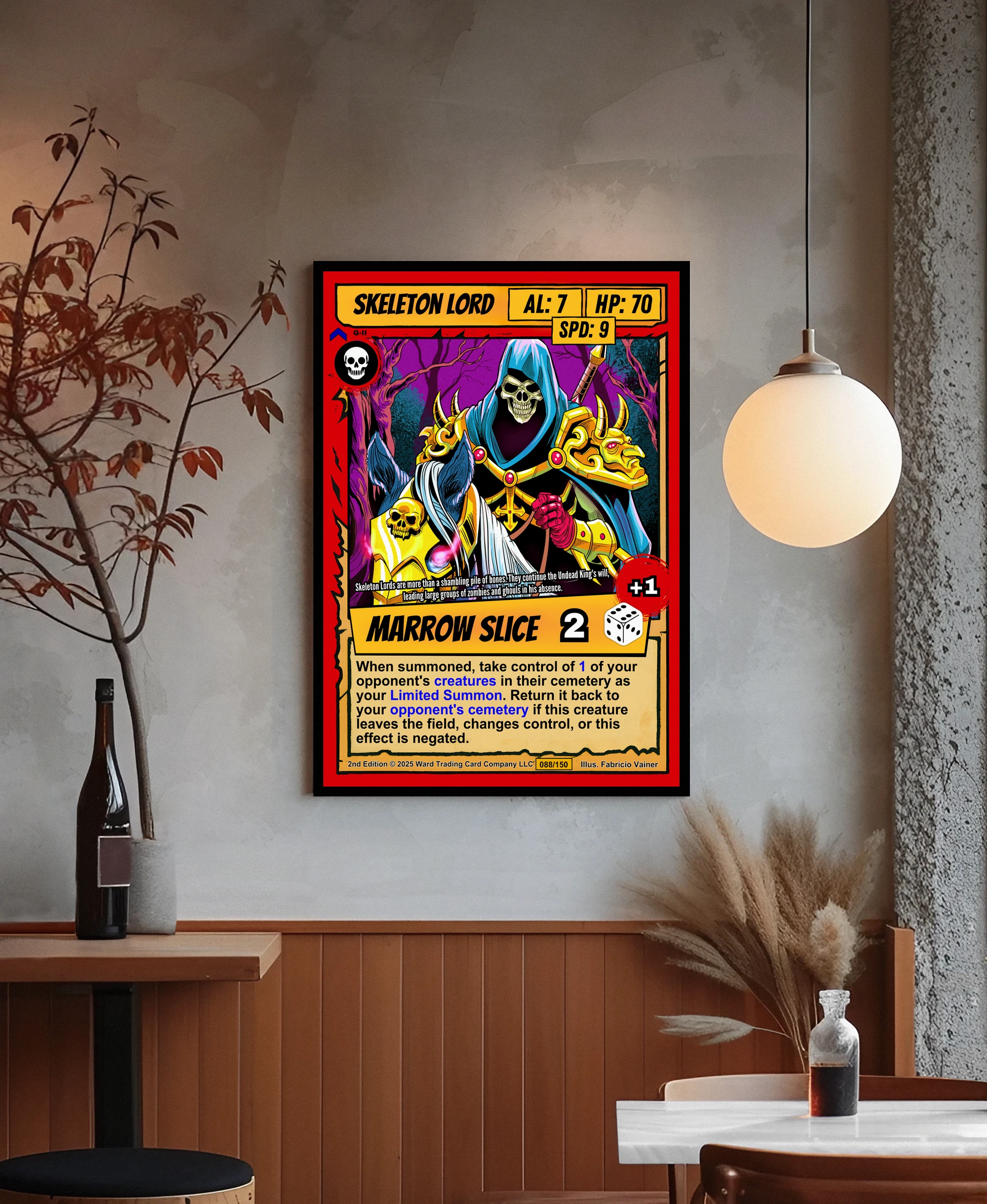 Skeleton Lord Canvas Art Print from Ward TCG