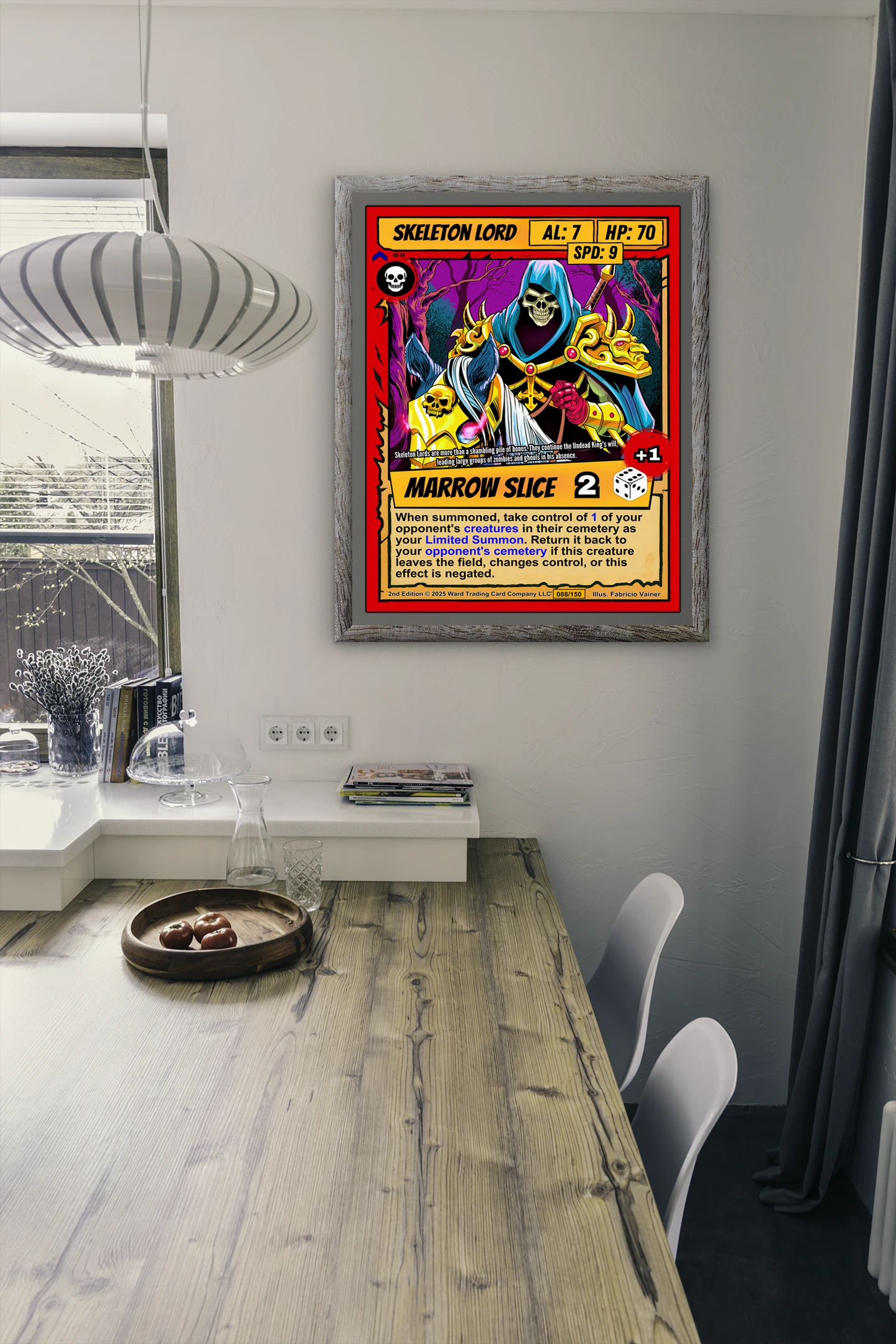 Skeleton Lord Canvas Art Print from Ward TCG - Image 4