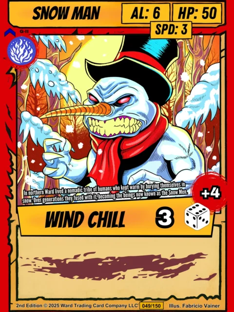 Alternative view of Snow Man Gallery Archival Print from Ward TCG