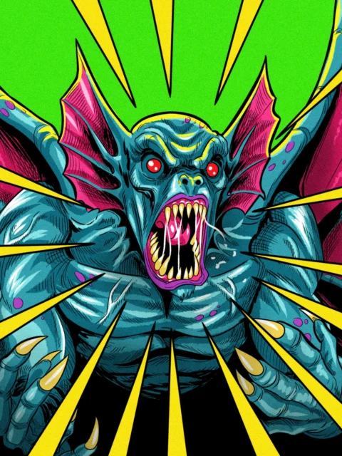 Alternative view of Sonic Scream Art Gallery Canvas Print from Ward TCG