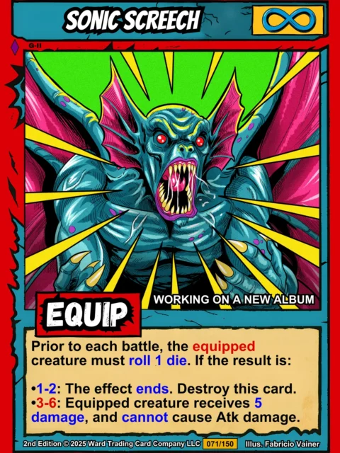 Alternative view of Sonic Screech Canvas Print from Ward TCG