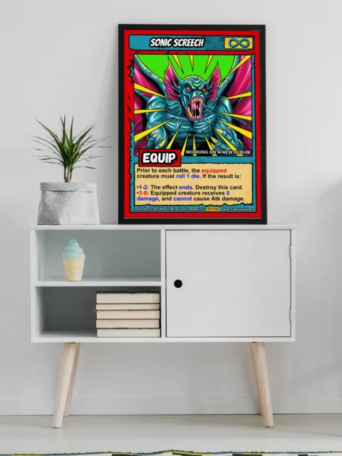 Sonic Screech Canvas Print from Ward TCG