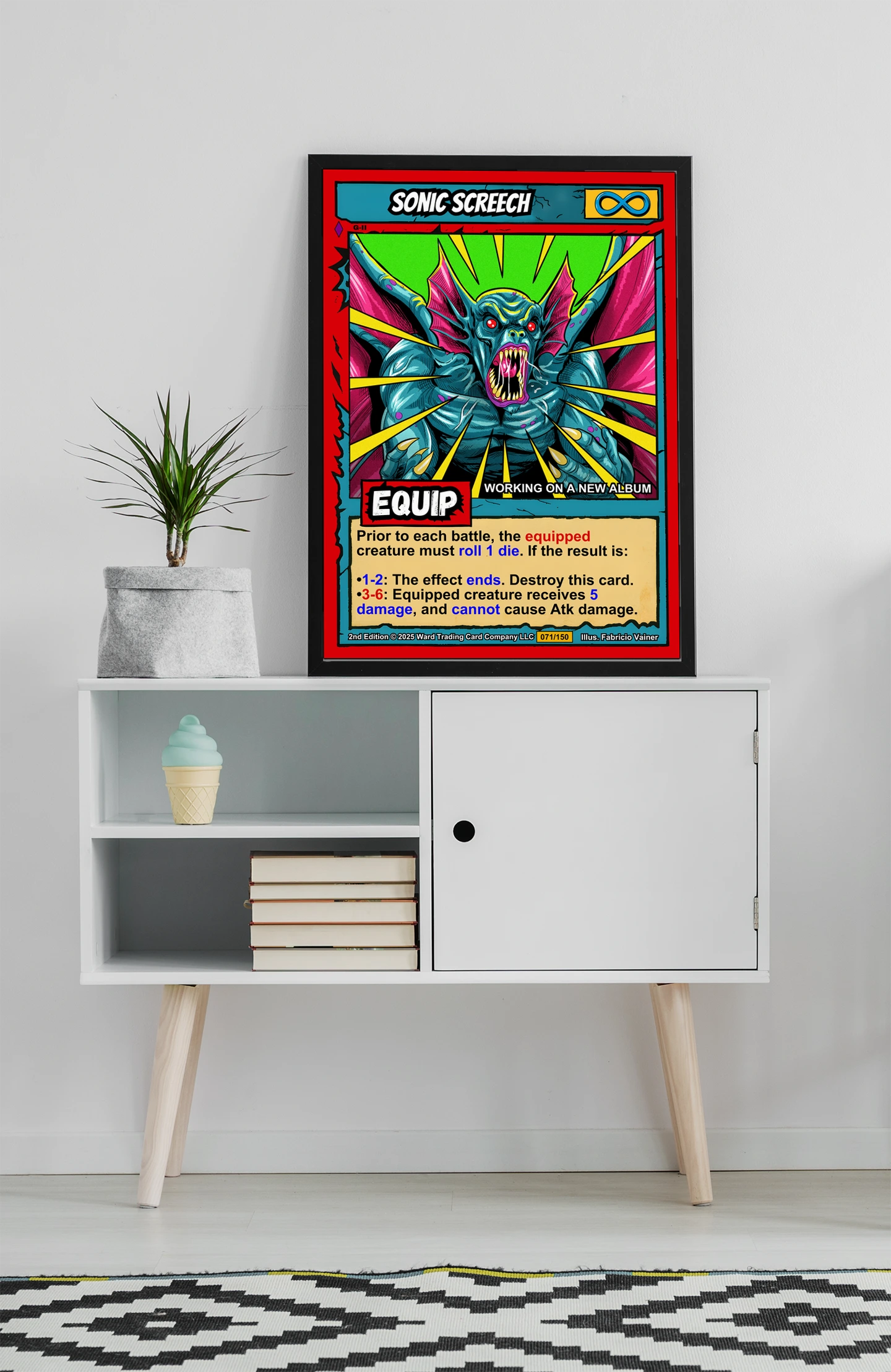 Sonic Screech Canvas Print from Ward TCG