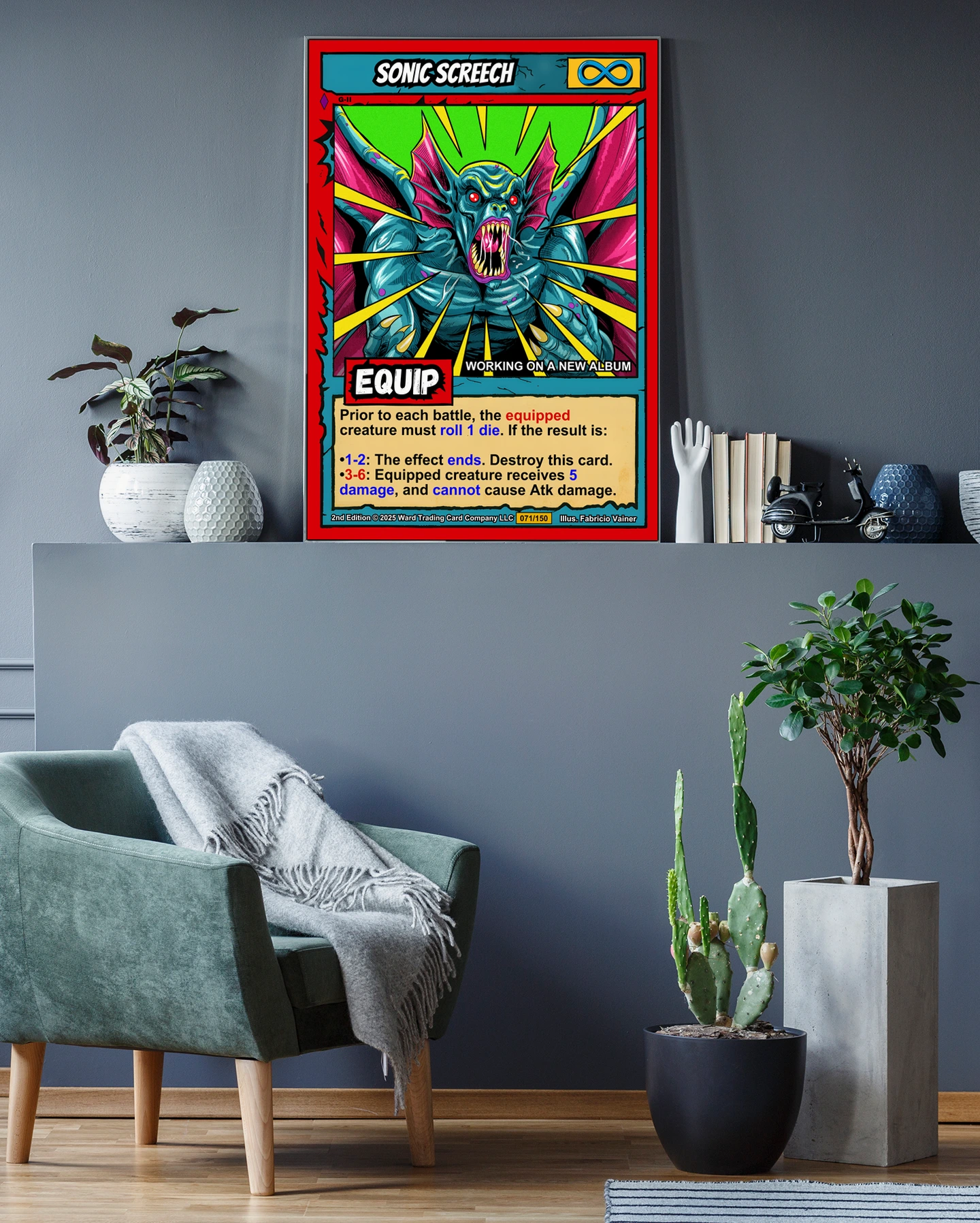 Sonic Screech Canvas Print from Ward TCG - Image 3