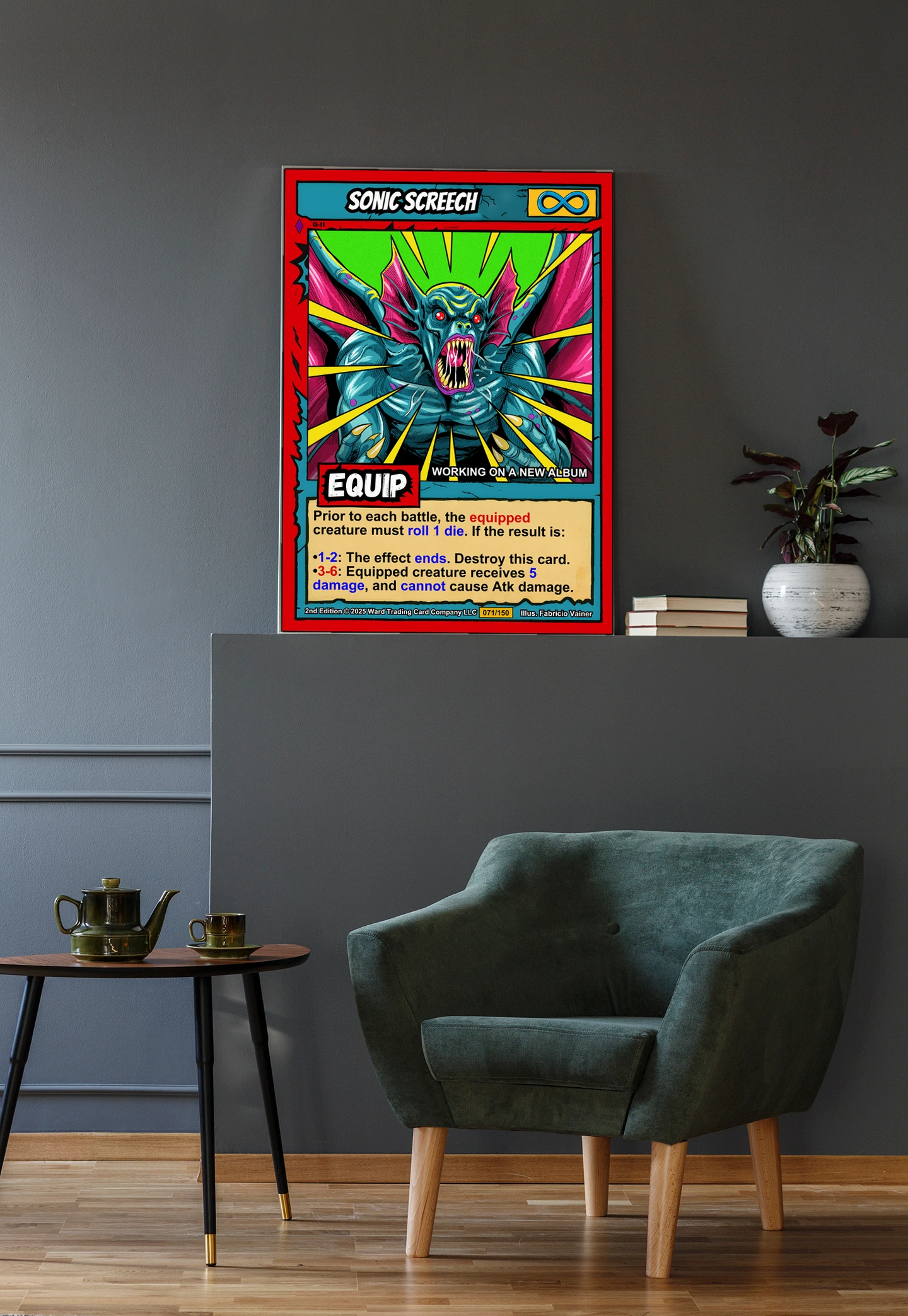 Sonic Screech Canvas Print from Ward TCG - Image 4