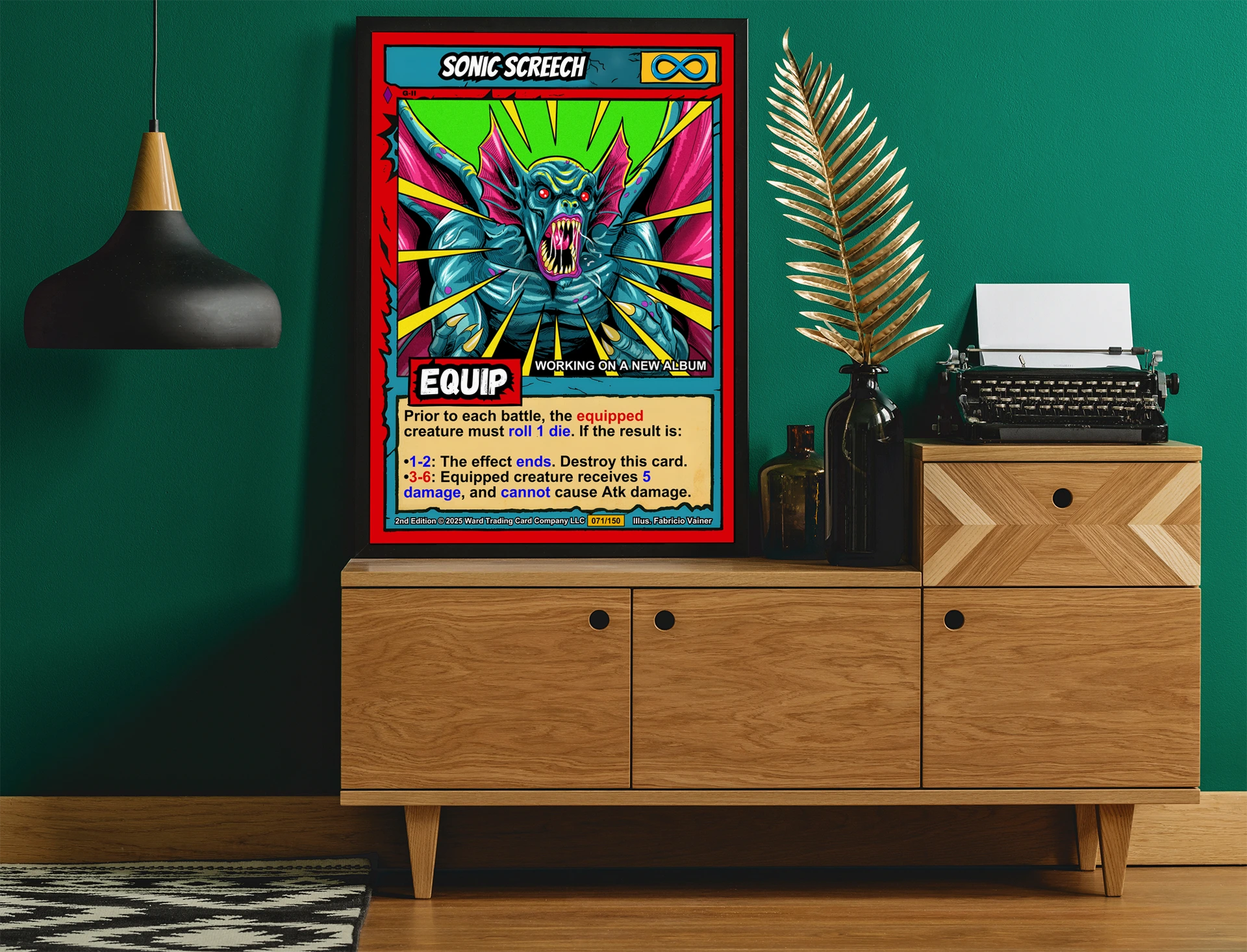 Sonic Screech Canvas Print from Ward TCG - Image 5