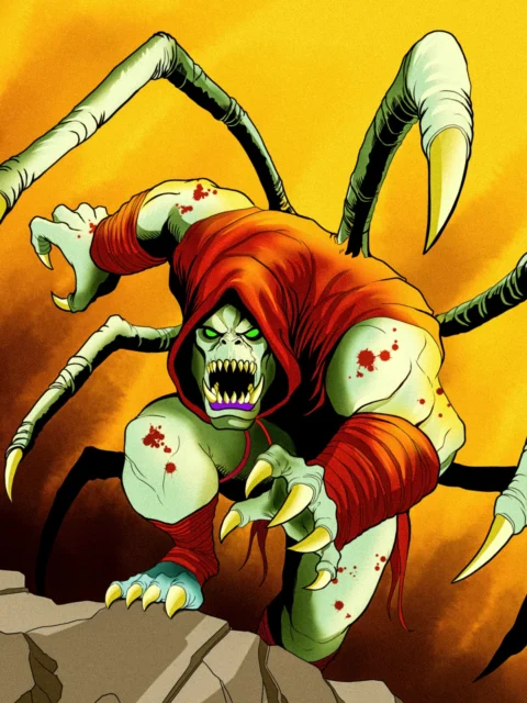 Alternative view of Spider Orc Art Fantasy Wall Art from Ward TCG