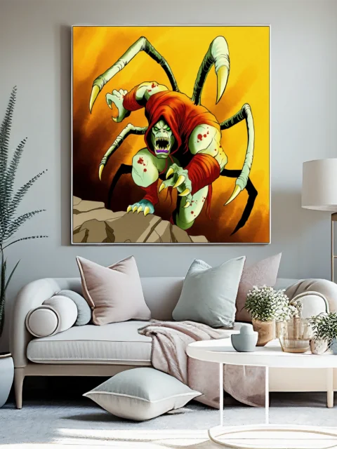 Spider Orc Art Fantasy Wall Art from Ward TCG