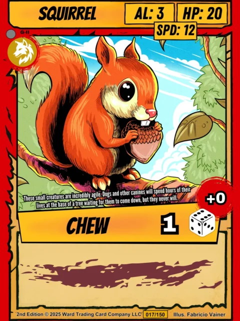 Alternative view of Squirrel Fantasy Canvas Print from Ward TCG