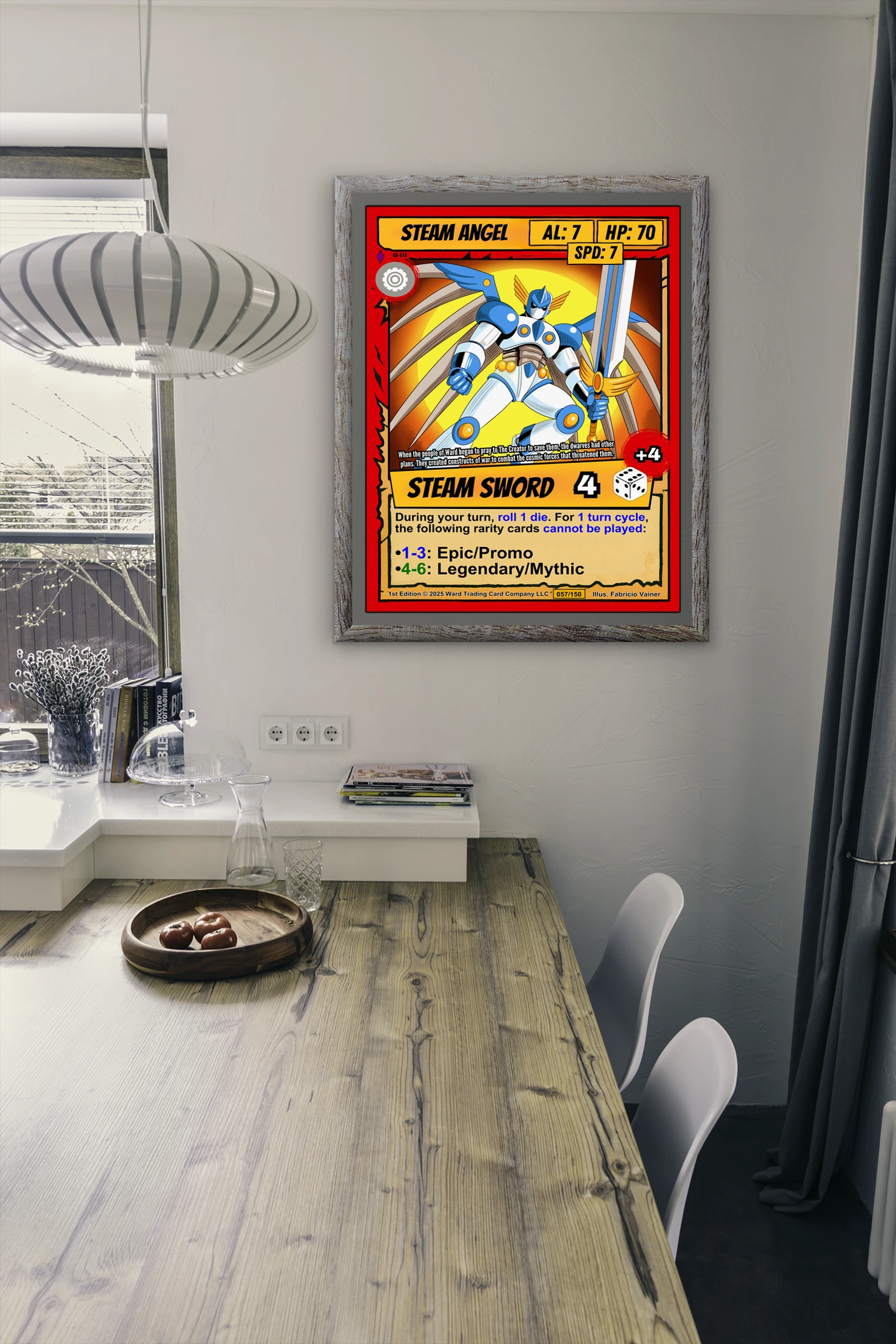 Steam Angel Fantasy Canvas Artwork from Ward TCG - Image 5