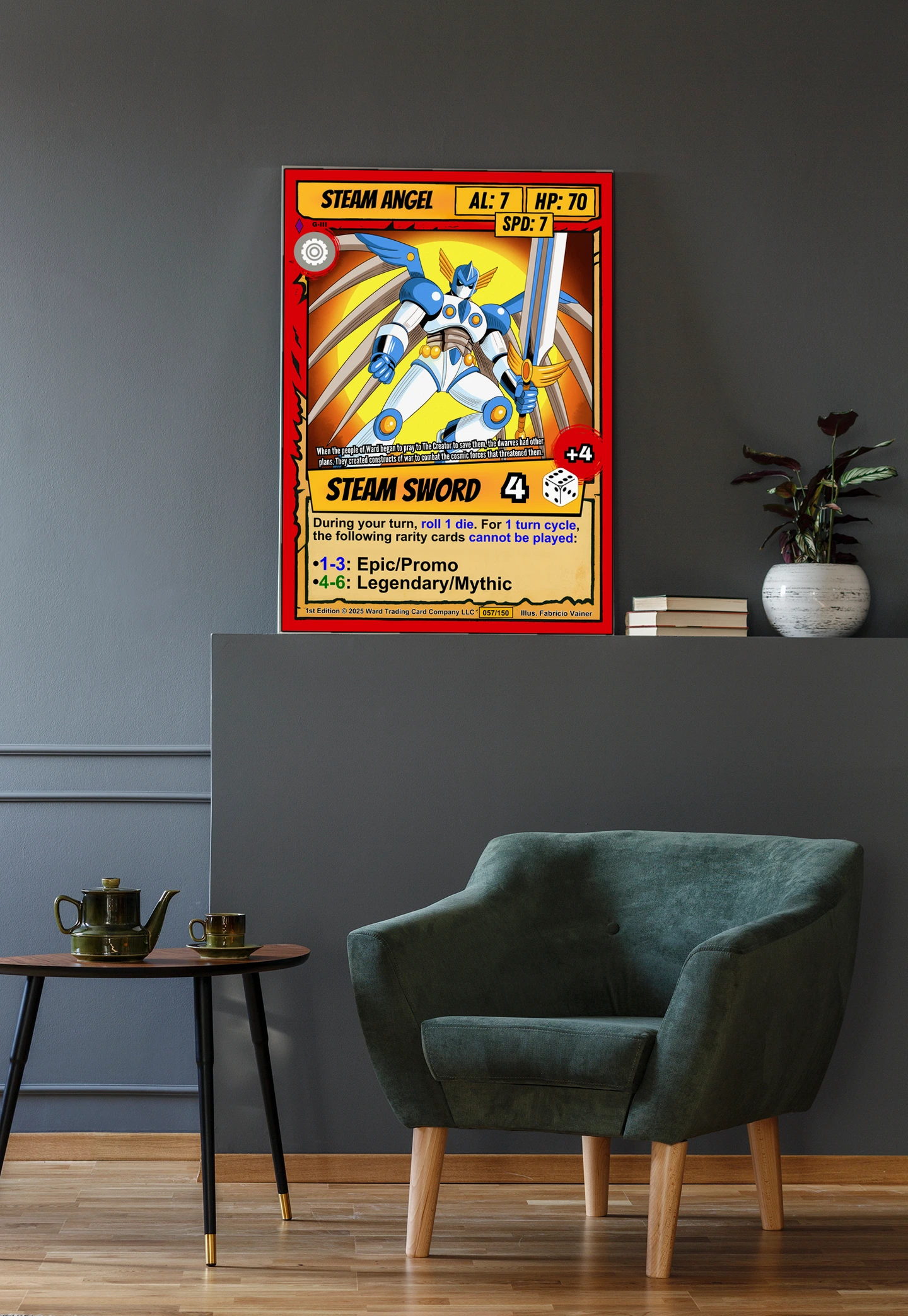 Steam Angel Fantasy Canvas Artwork from Ward TCG - Image 3