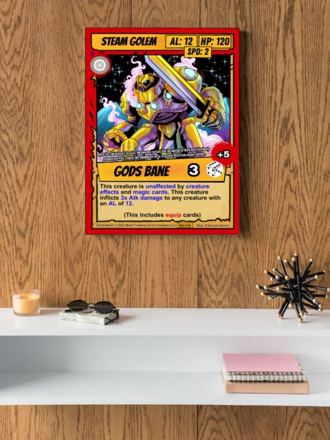 Steam Golem Fantasy Canvas Artwork from Ward TCG