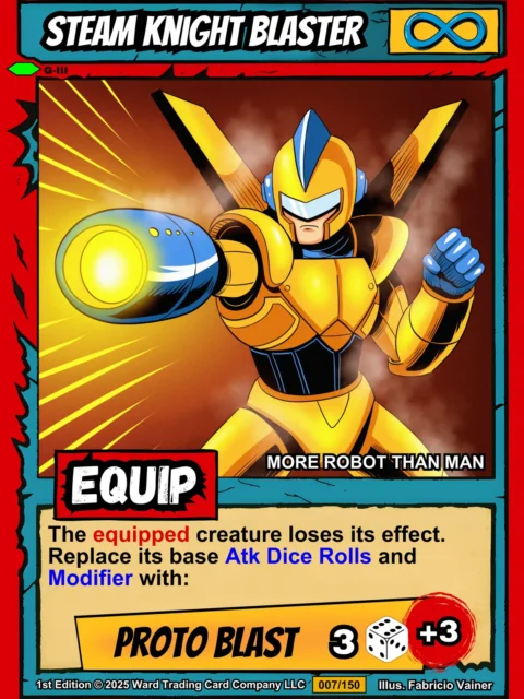 Alternative view of Steam Knight Blaster Fantasy Wall Art from Ward TCG