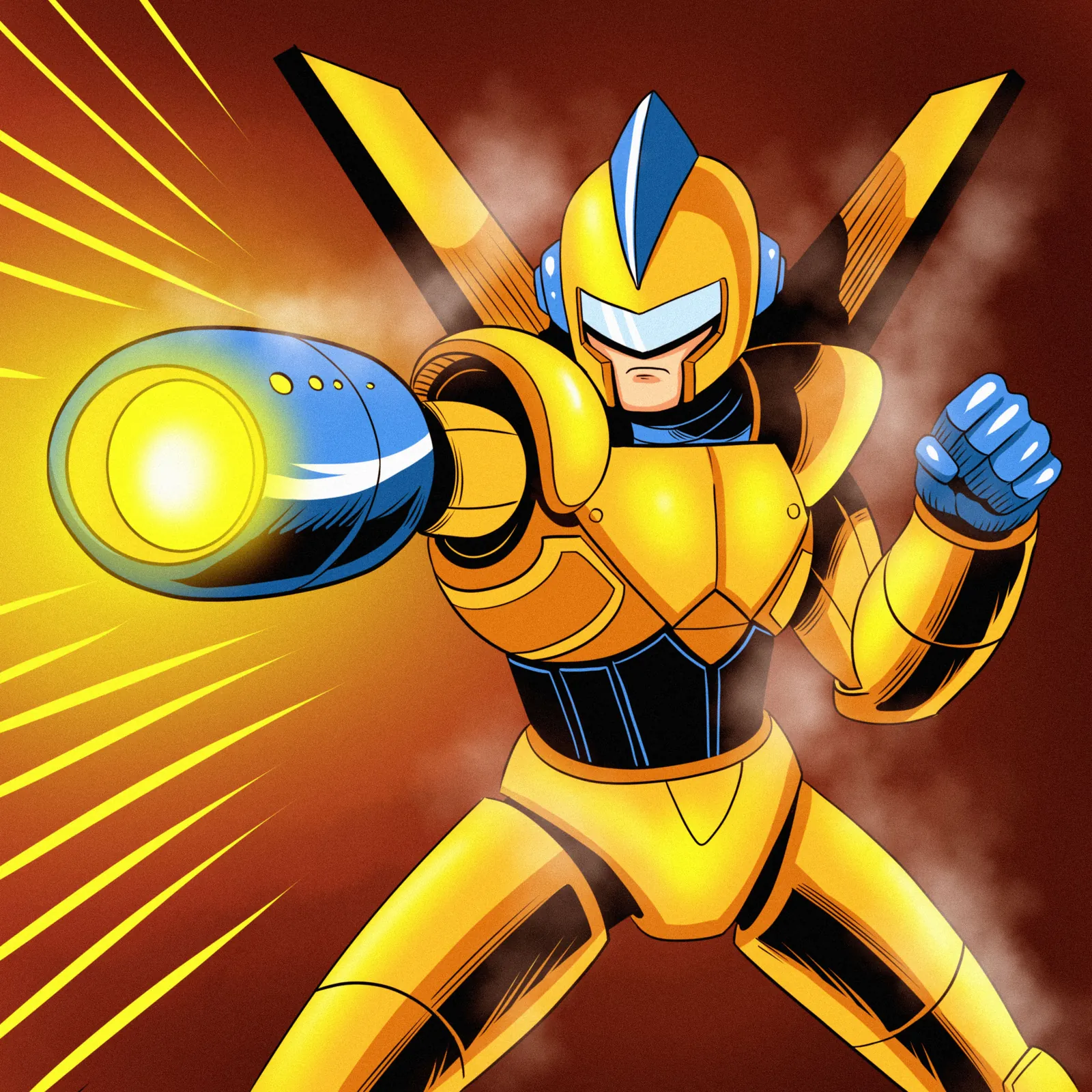 Steam Knight Blaster Art Gallery Archival Print from Ward TCG - Image 2