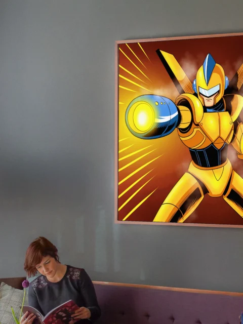 Steam Knight Blaster Art Gallery Archival Print from Ward TCG